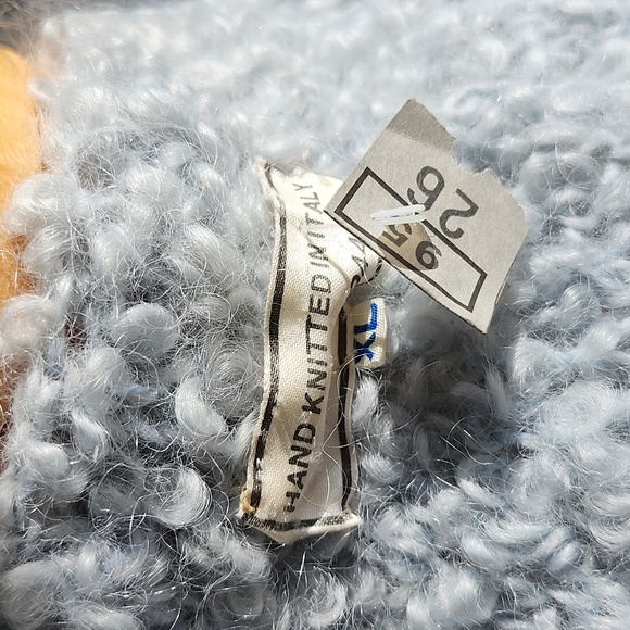 Hand Made Italy New W/O Tag & Pro Clean Chic Baby Blue Mohair Sweater, M, $54 - Picture 10 of 11